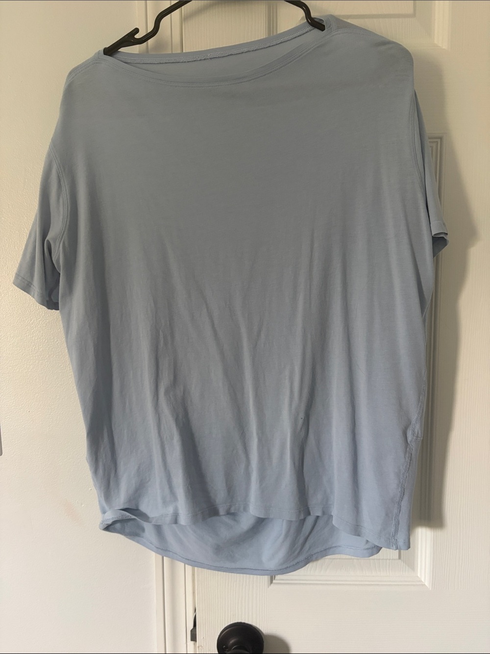 lululemon athletica Light Blue Short Sleeve Tee